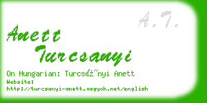 anett turcsanyi business card